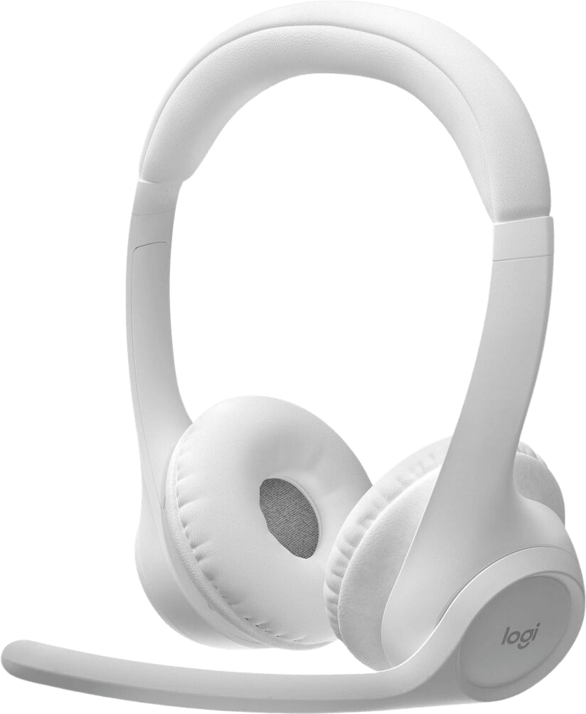 LOGITECH ZONE 300 WIRELESS BLUETOOTH HEADSET with NOISE-CANCELLING MICROPHONE in OFF-WHITE