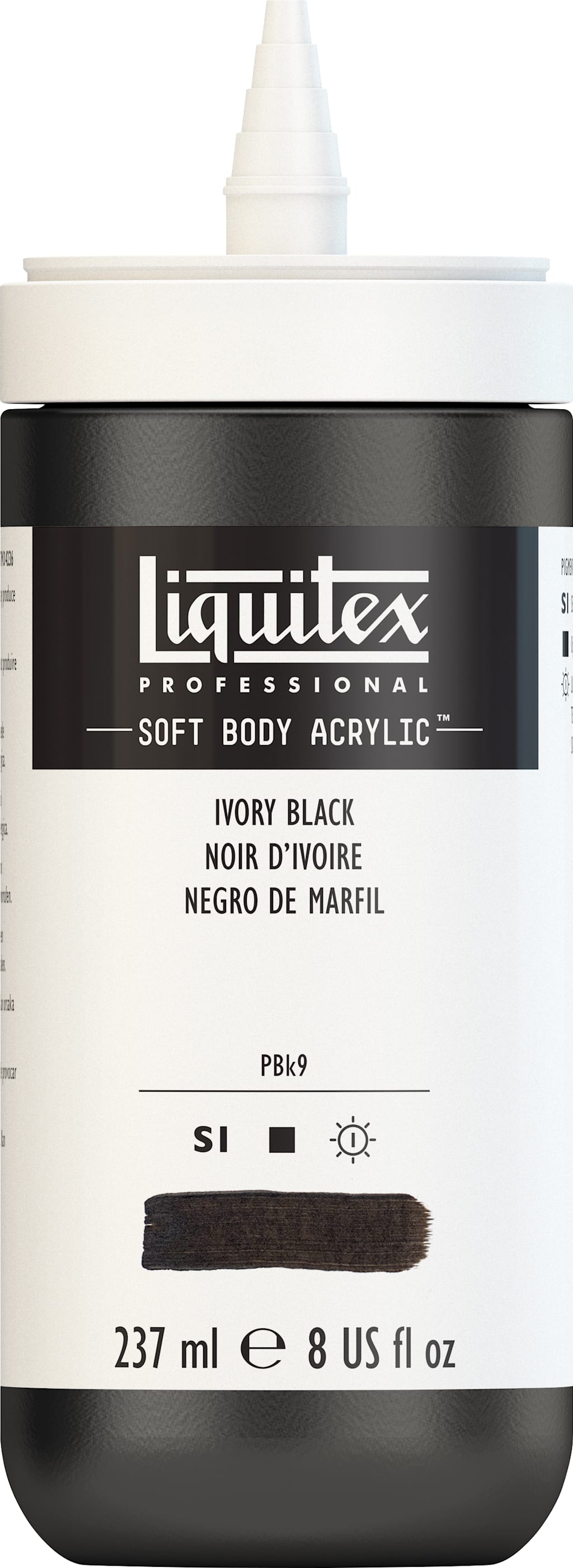 Professional Soft Body Acrylic 237ML Ivory Black