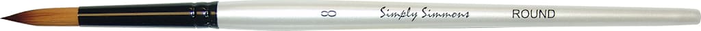 SIMPLY SIMMMONS BRUSH ROUND 8 SHORT HANDLE