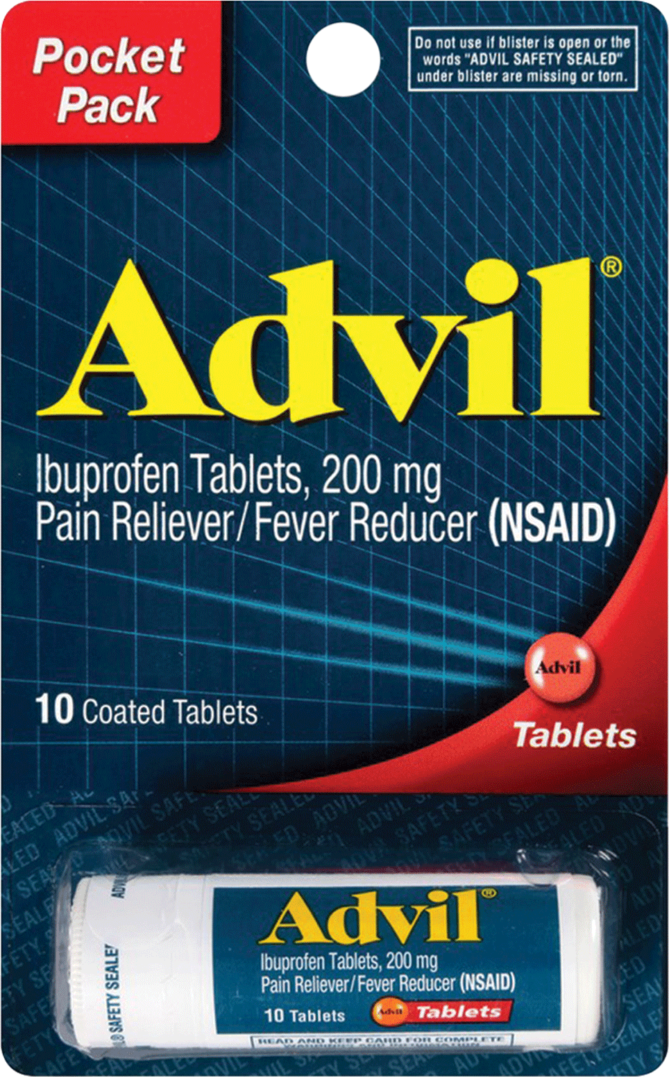 ADVIL 10CT CAPLET IB
