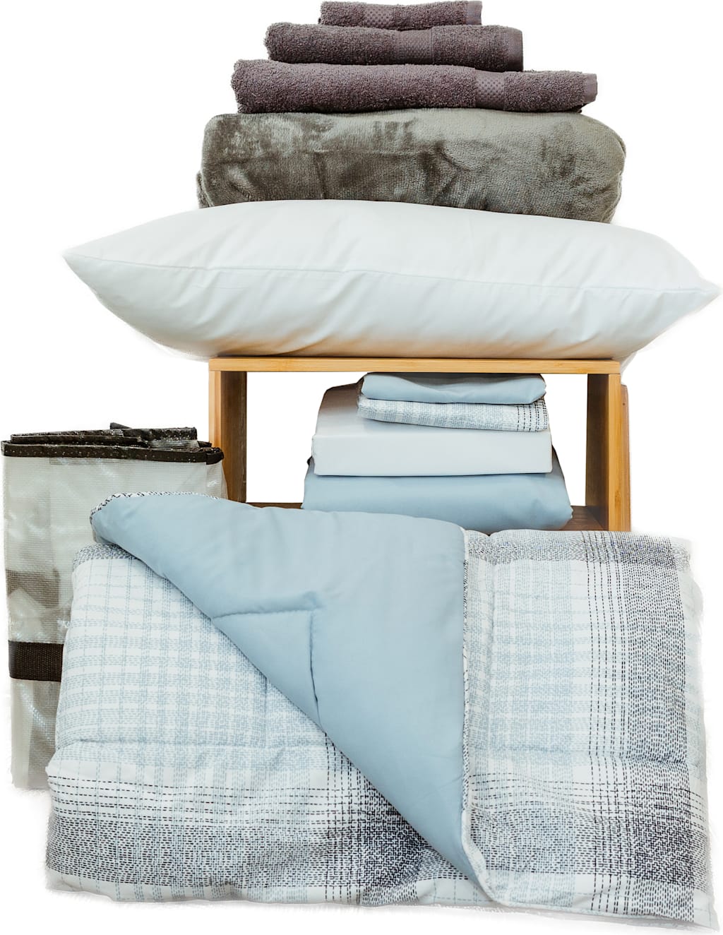 ESSNTL BEDDING BUNDLE-BLUE PLD