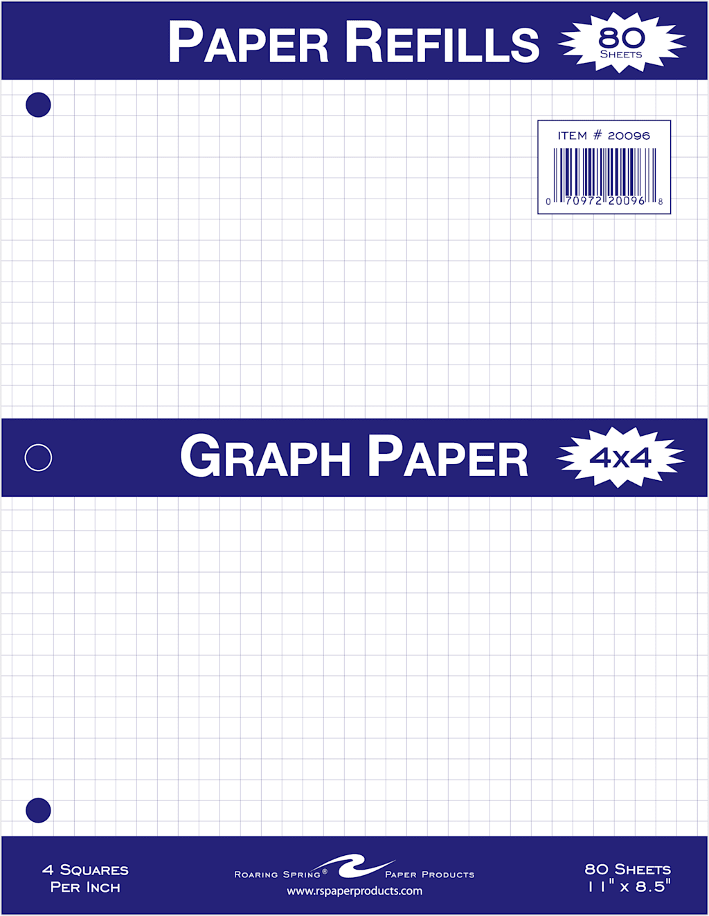 FILLER PAPER 4x4 80SH QUAD