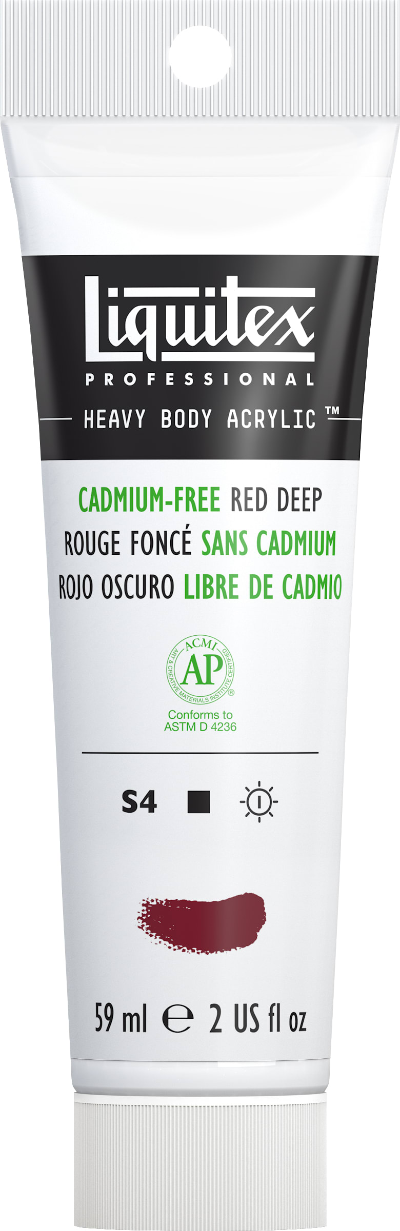HB ACRY CAD FREE 59ML RED DEEP
