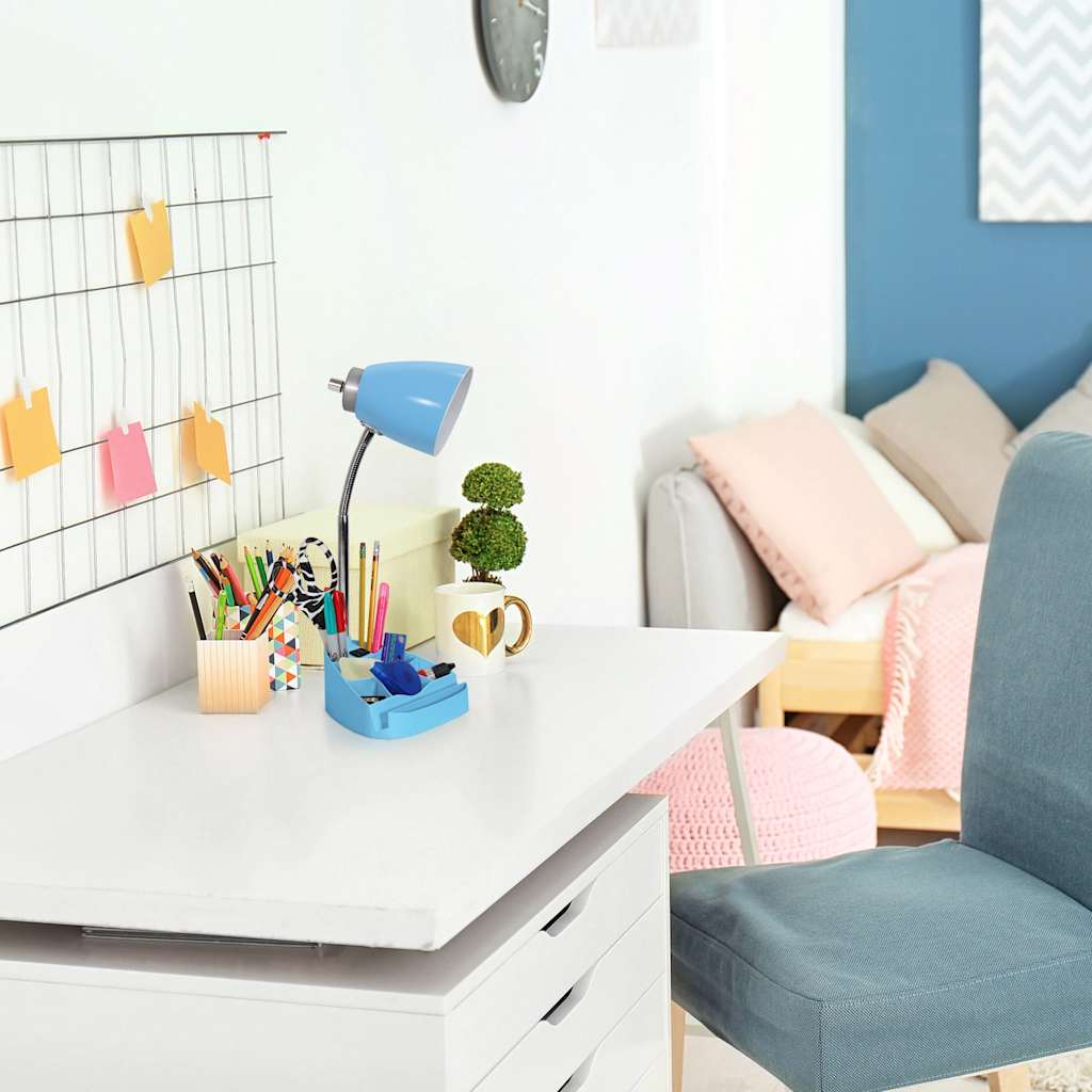 FLEX DESKLAMP OUTLET-BLUE