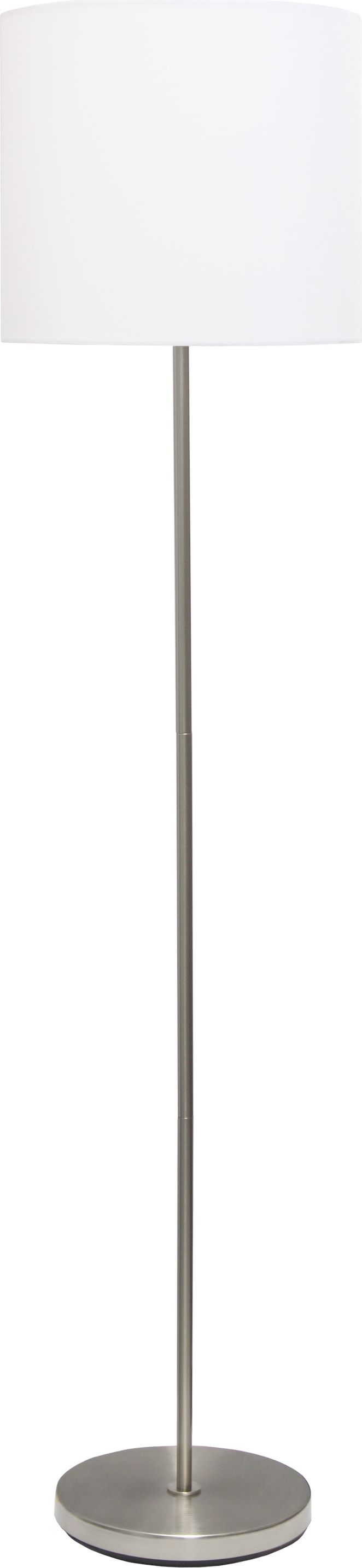 NICKEL FLOOR LAMP WHT LED