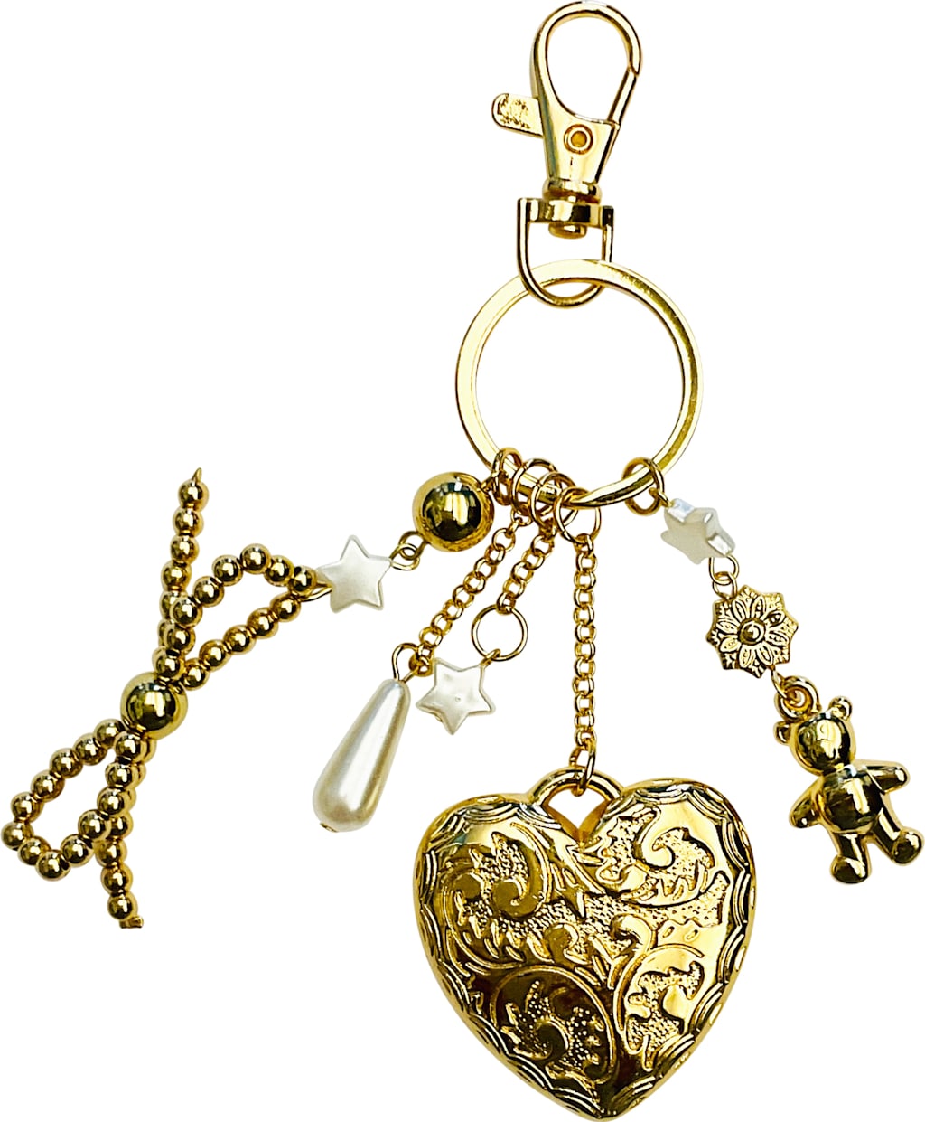 Bag Charm Bow Gold