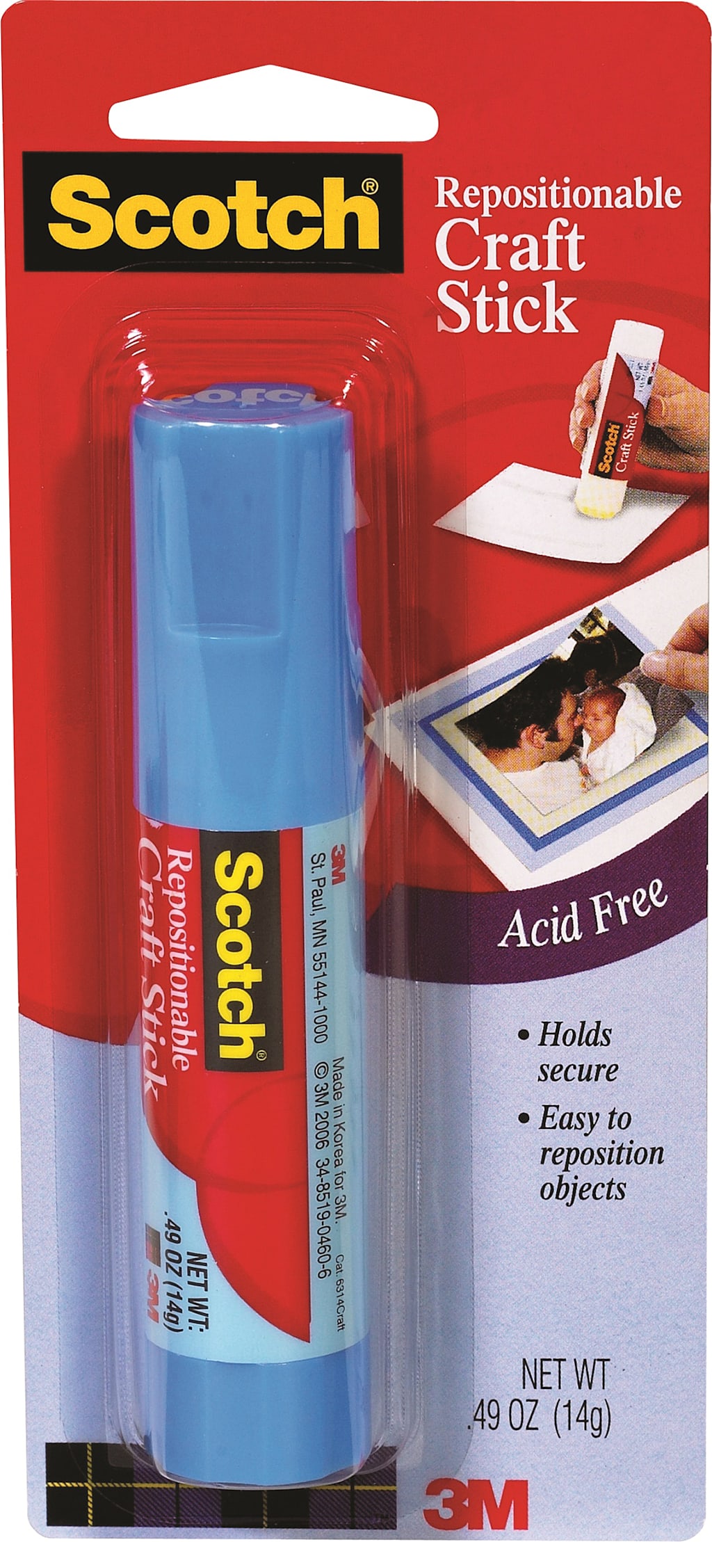 GLUE STICK #6314 4.5OZ REPOSITIONABLE