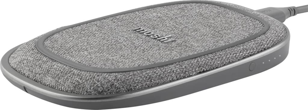 Moshi Porto Q Portable Battery with Wireless Phone Charger 5K, Nordic Gray - ONLINE ONLY