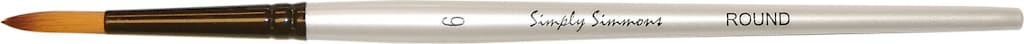 SIMPLY SIMMMONS BRUSH ROUND 6 SHORT HANDLE