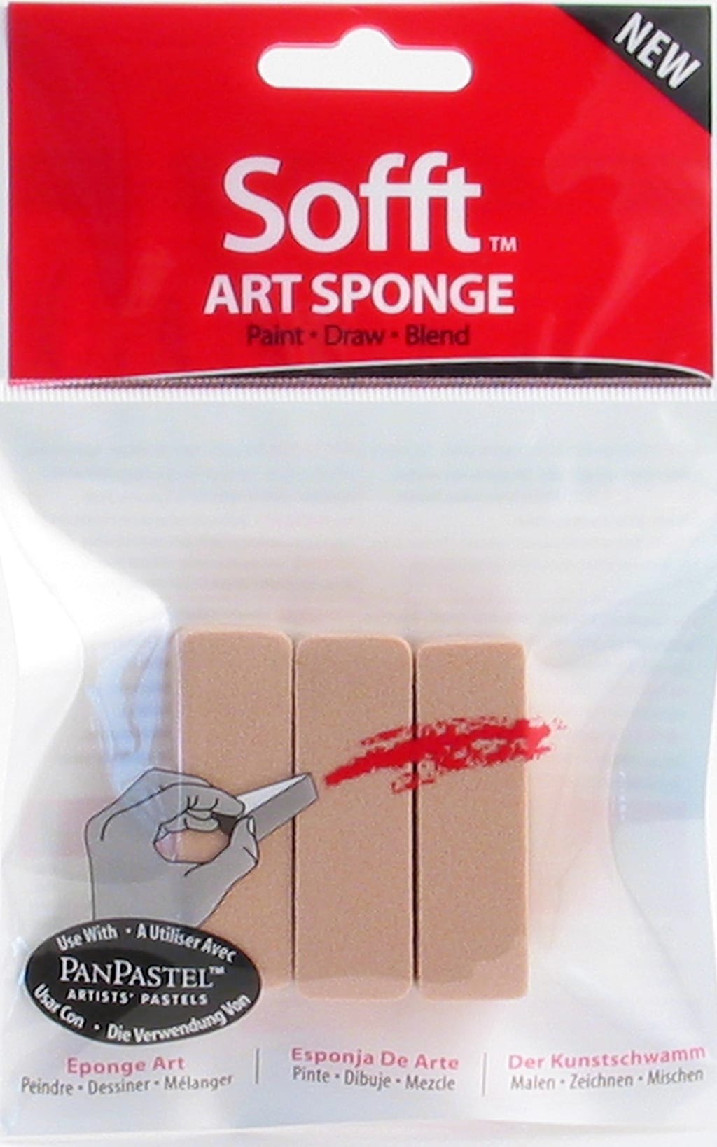Sofft Flat Sponge Bar  3 Pack