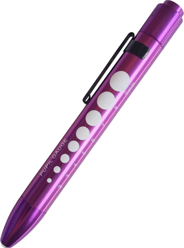 SOFT LED PUPIL GAUGE PENLIGHT IN CLAMSHELL-PURPLE