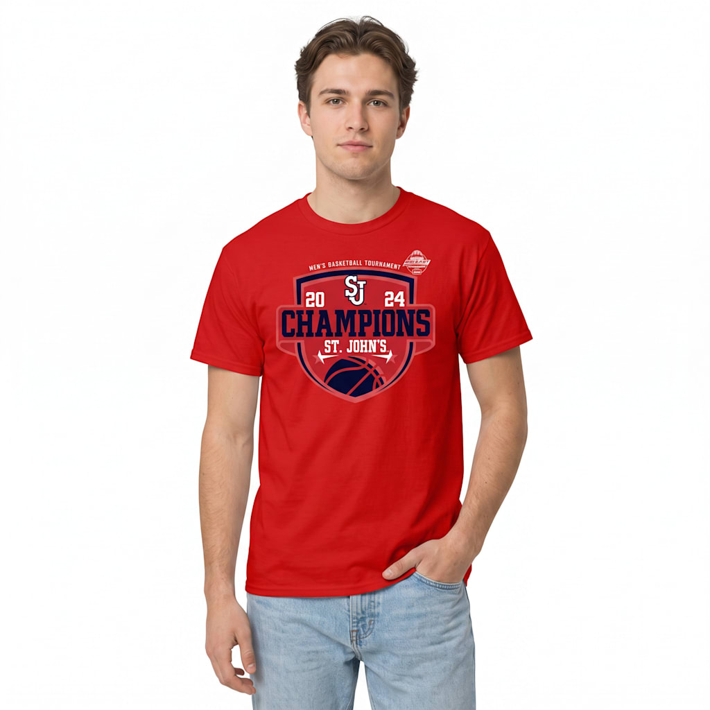 St. John's University Men's Basketball 2024 Big East Tournament Champions T-Shirt