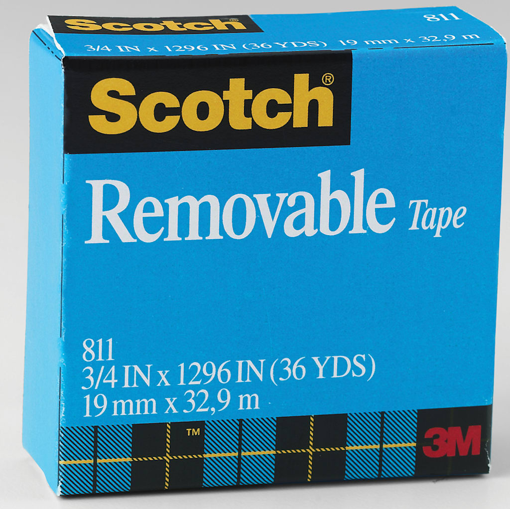 Tape 811 Removable 1 Inch Core 3/4X36 Yard