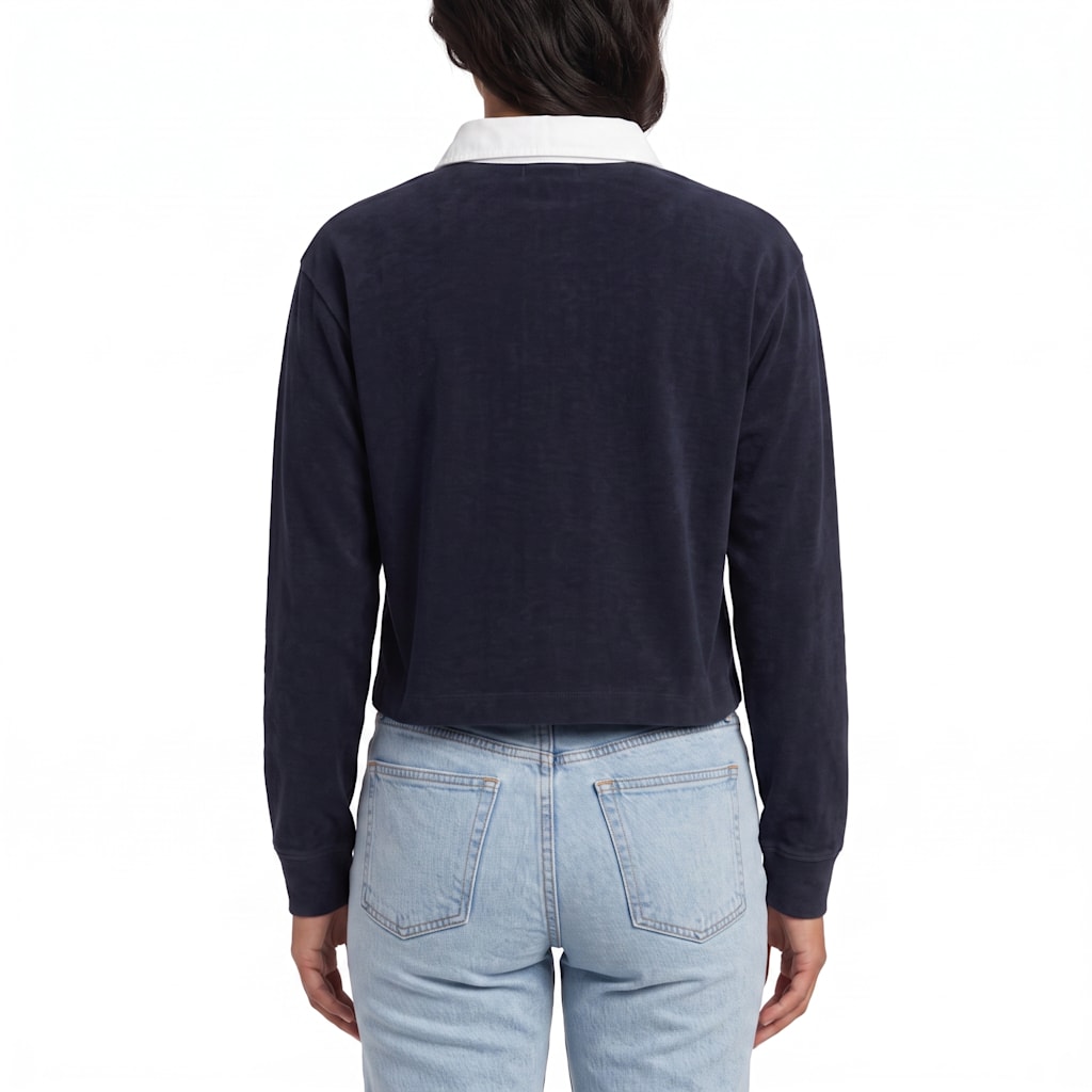 St. John's University Women's Authentic 1991 Long Sleeve Collared Cutoff Shirt - ONLINE ONLY