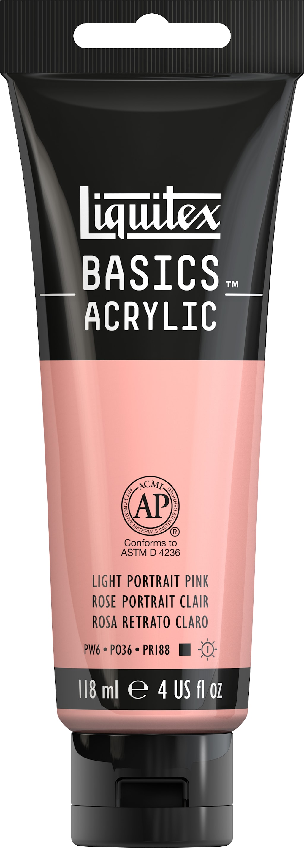 BASICS 4OZ LT PORTRAIT PINK