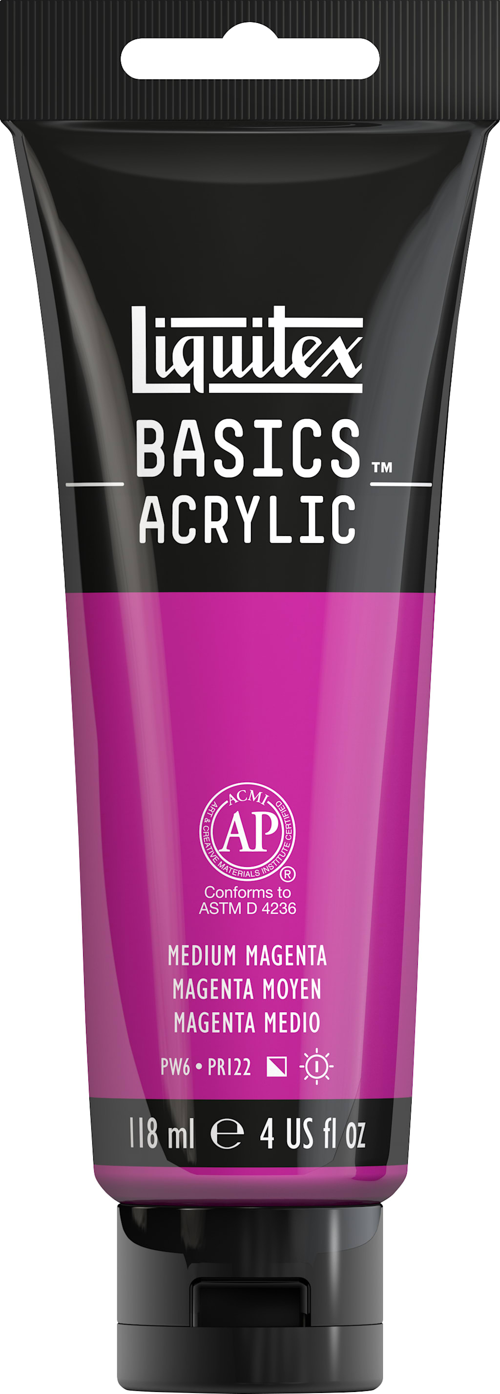 BASICS 4OZ MED MAGENTA