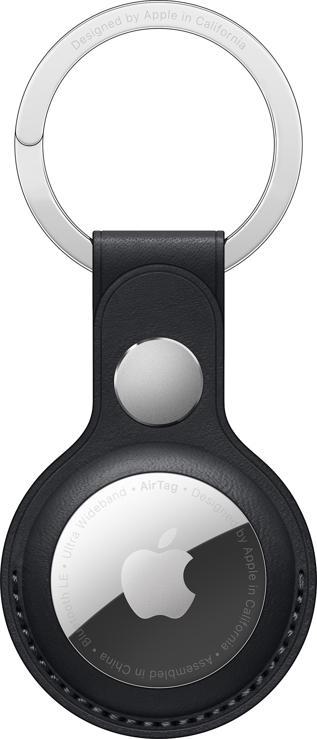 AIRTAG LEATHER KEY RING MIDNIGHT