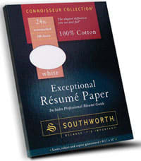 RESUME PAPER 100CT WHT 100%CTN