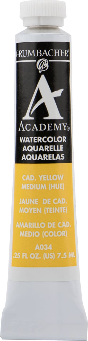 ACADEMY WATERCOLOR CADMIUM YELLOW MEDIUM 7.5ML