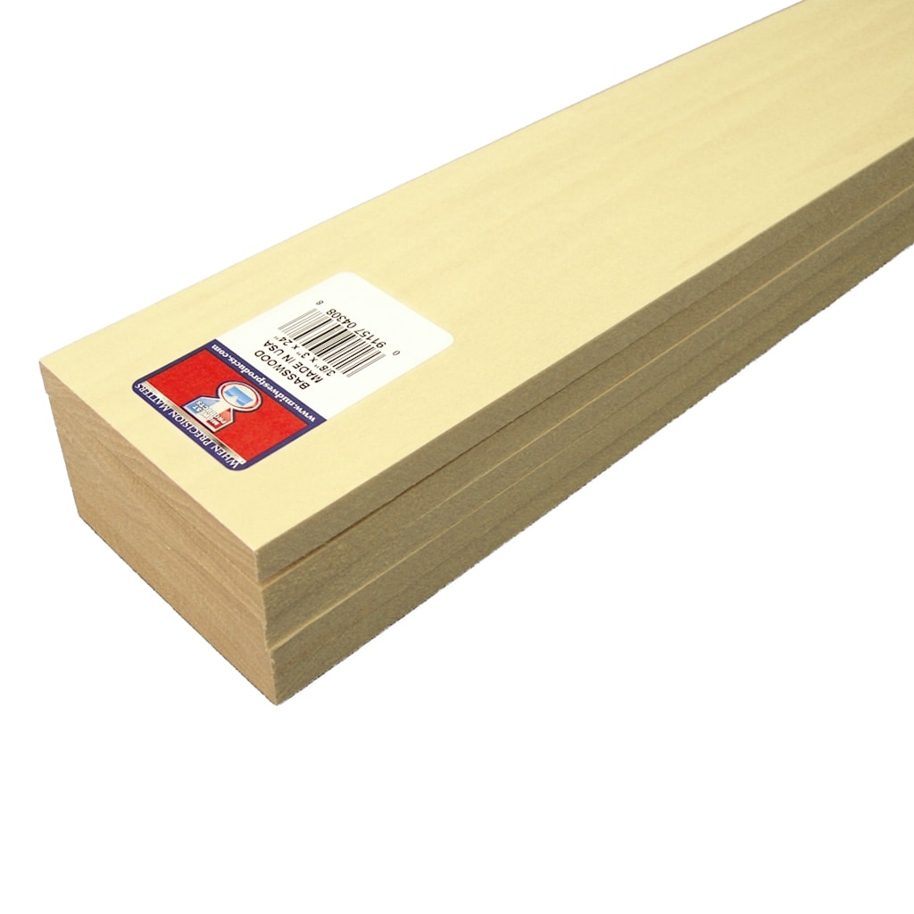 BASSWOOD 3/8X3X24