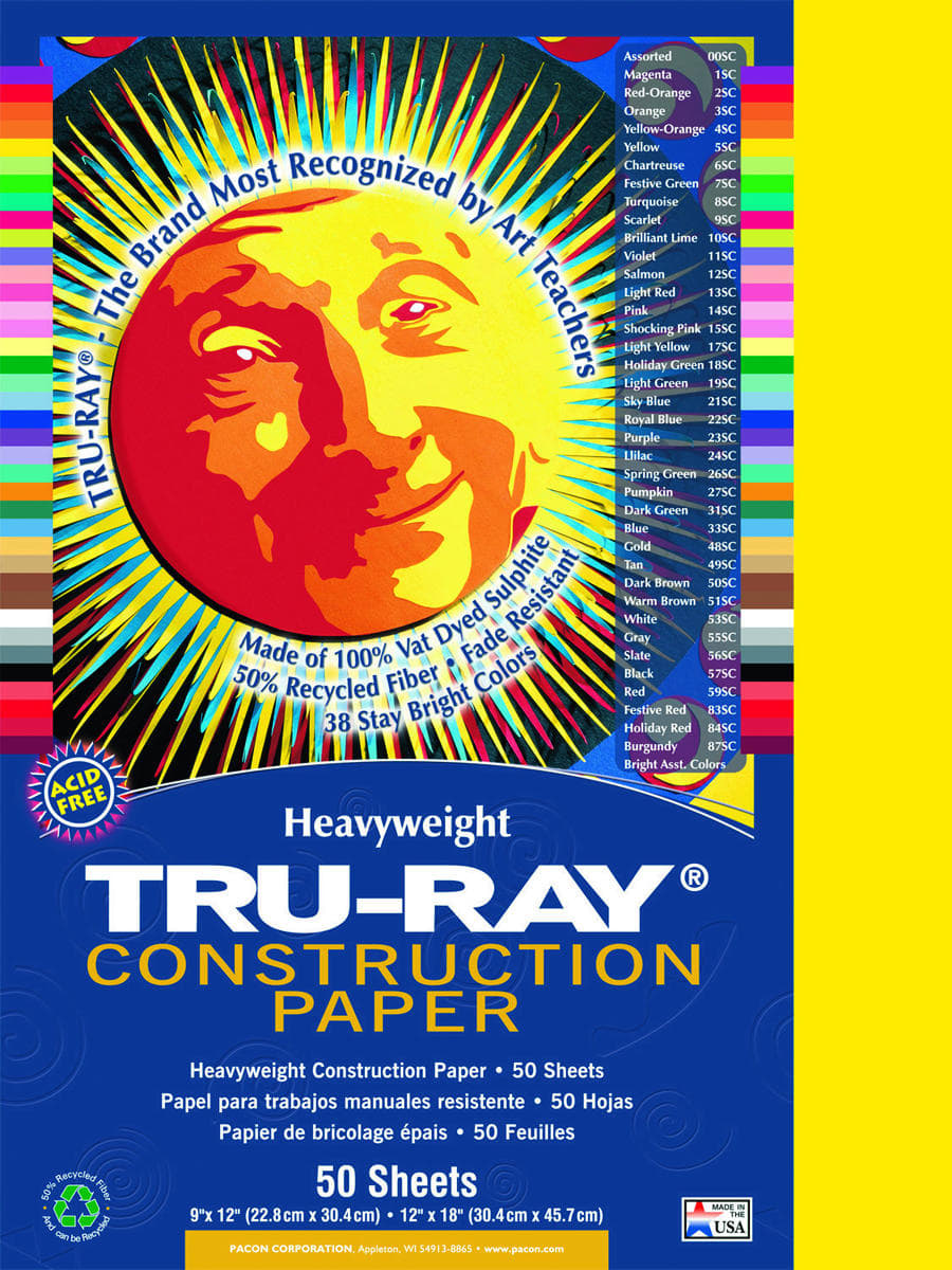 TRU-RAY CONST PPR 9X12 ASST