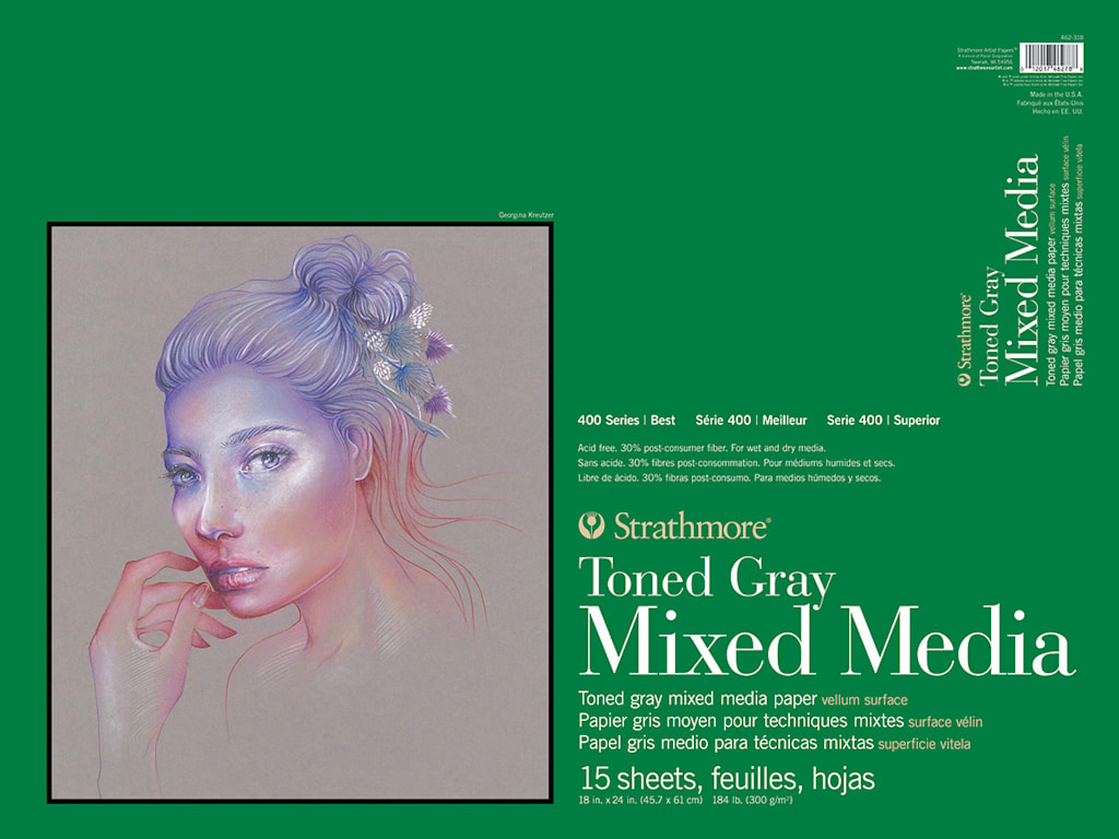 MIX MEDIA 400 TONED GRAY PAD 18X24 15 SHEETS