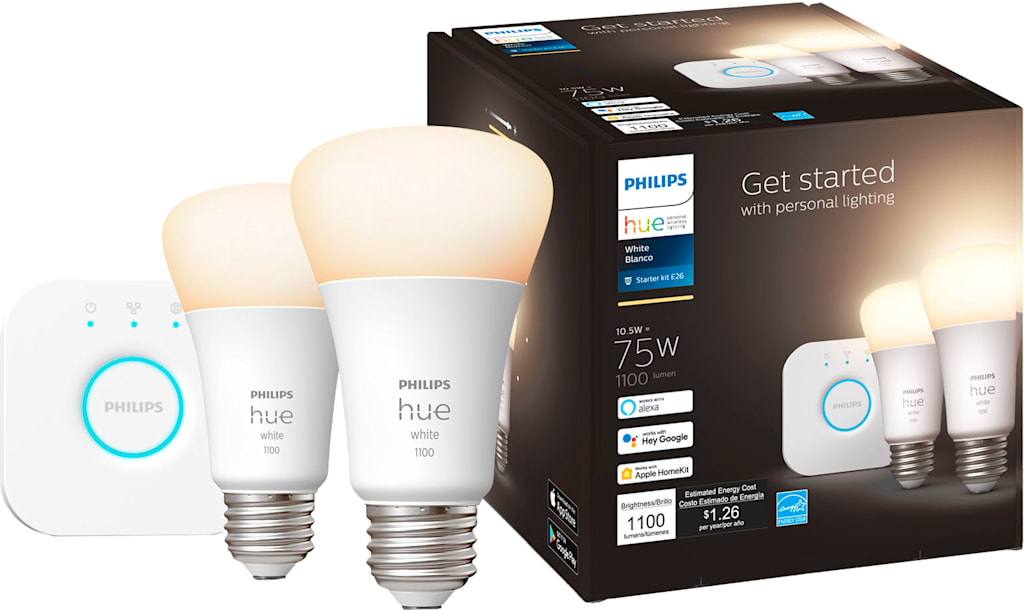 HUE WHITE 11W A19 E26 2PK STRIP KIT