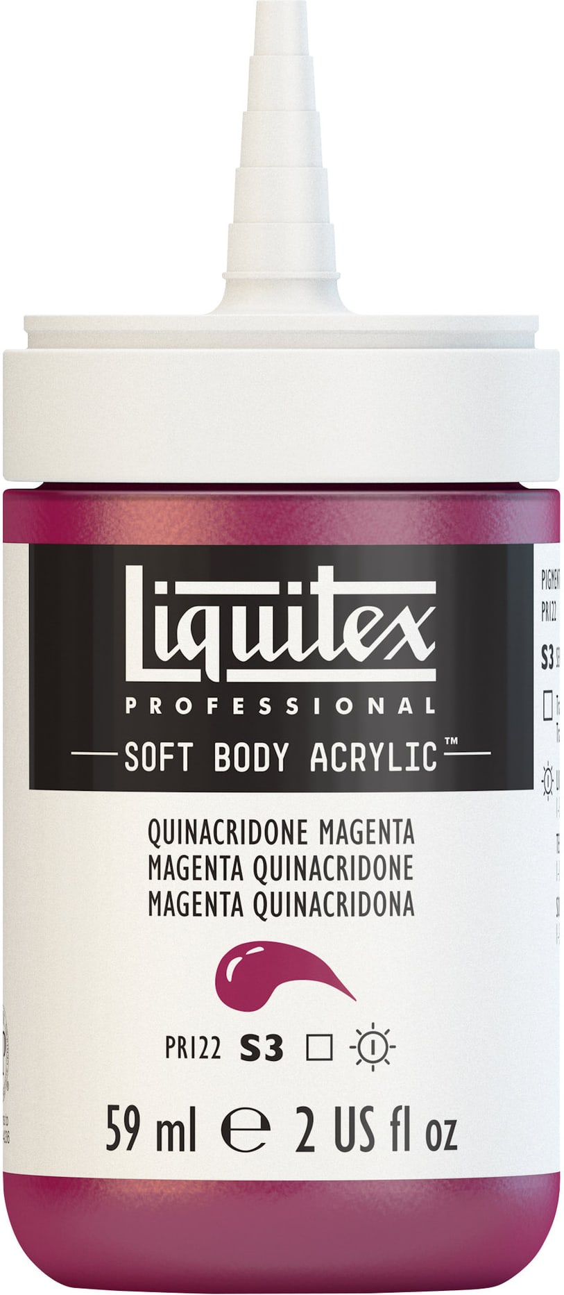SFT BDY ACRY 2OZ QUIN MAGENTA
