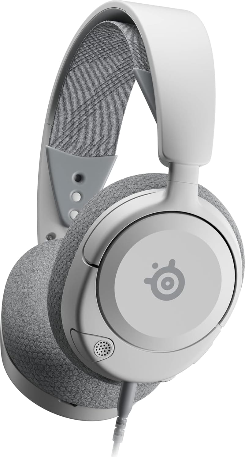 SteelSeries Arctis Nova 1 Wired Gaming Headset for PC, PS5, and PS4 (White)