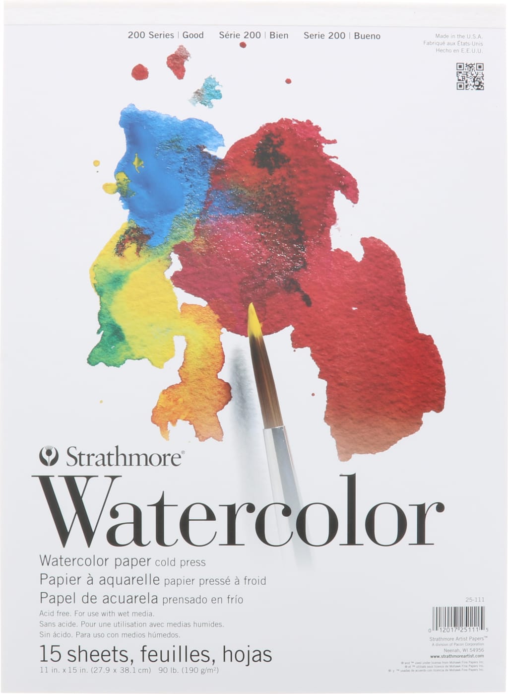 WATERCOLOR 200 PAD 11X15