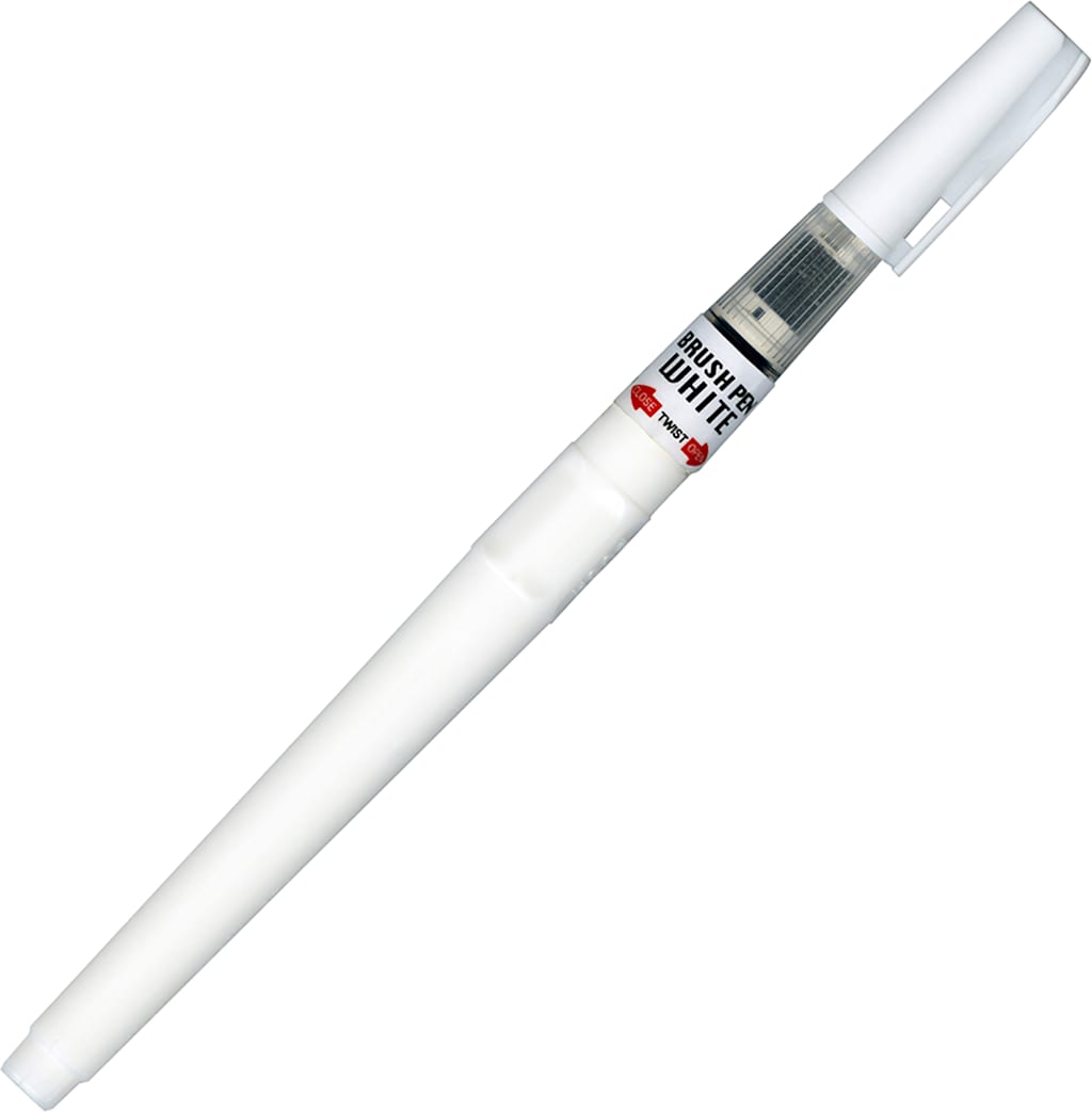 ZIG CARTOONIST BRUSH PEN WHITE