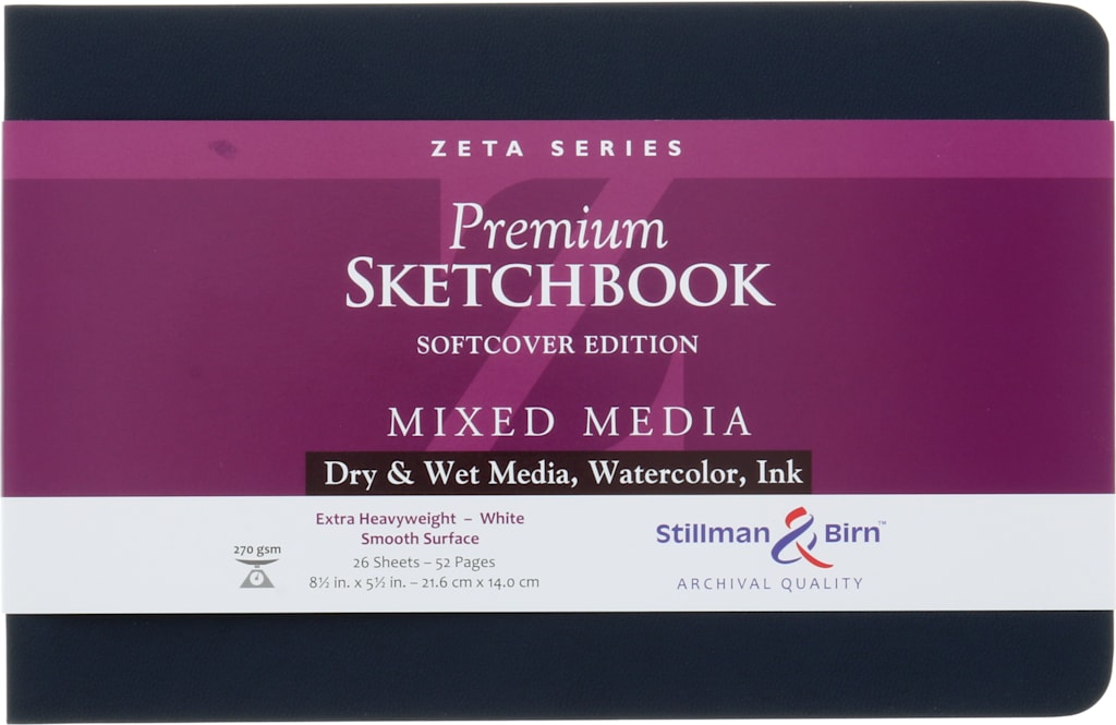 ZETA SOFTCOVER SKETCHBOOK LANDSCAPE 8.5X5.5