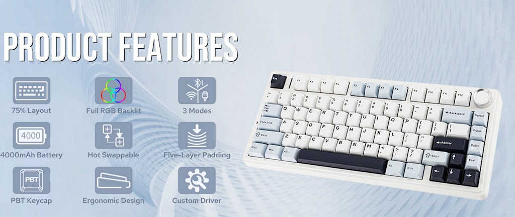 AULA F75 Gaming Mech Keybaord - ONLINE ONLY