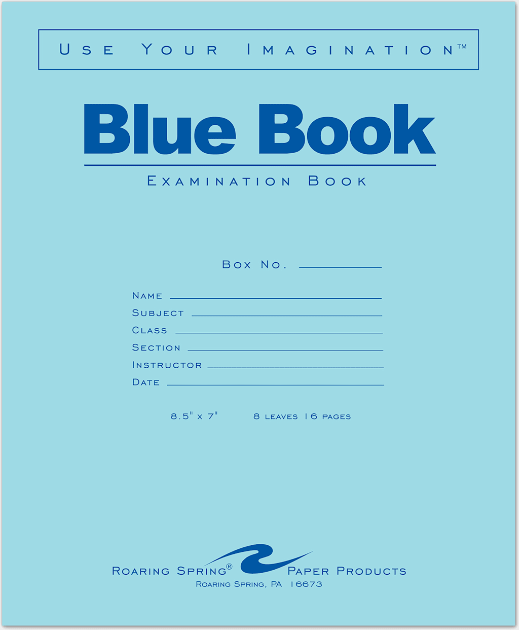 BLUE BK 8.5x7 8SH/16PG