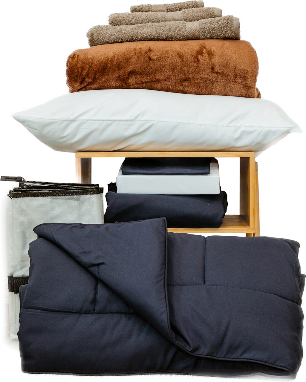 ESSNTL BEDDING BUNDLE-NAVY