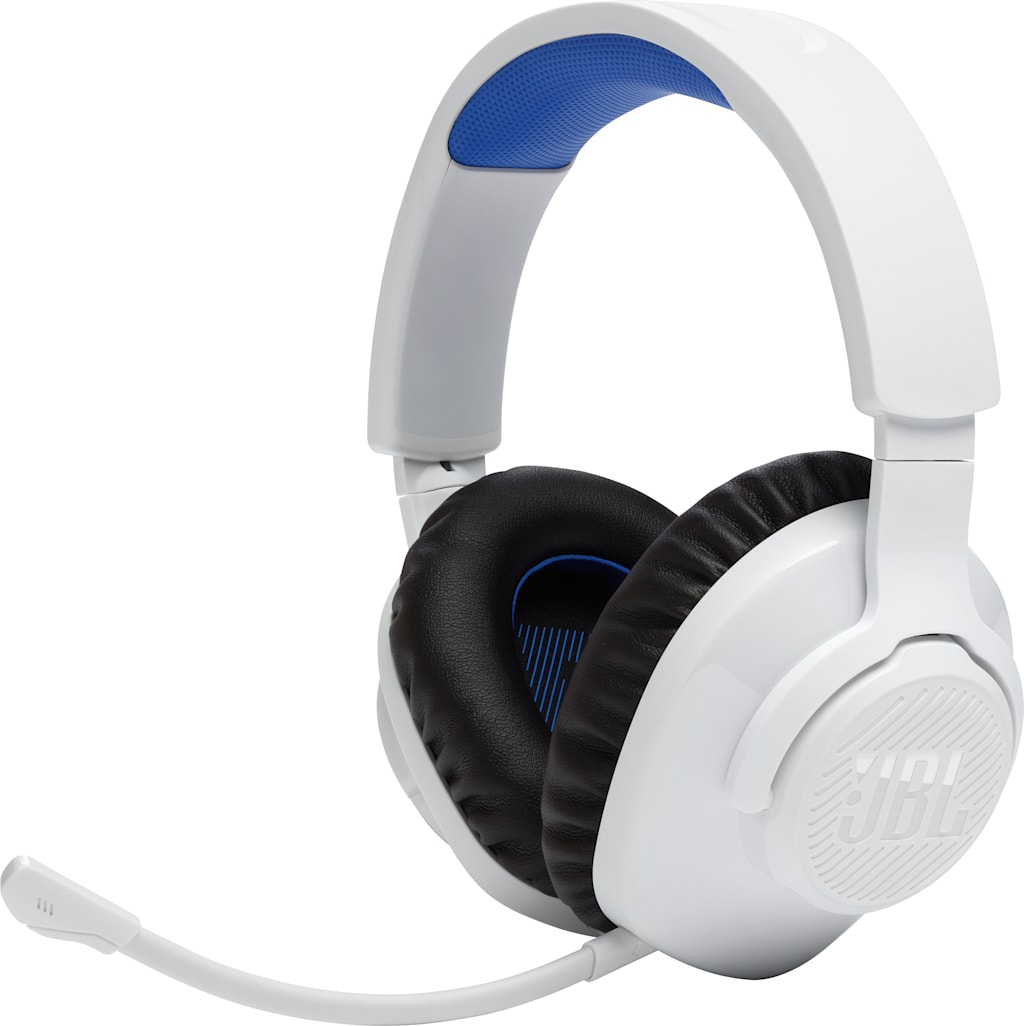 JBL QNTM 360P Gaming Headset, White/Blue