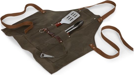 BBQ Apron with Tools and Bottle Opener