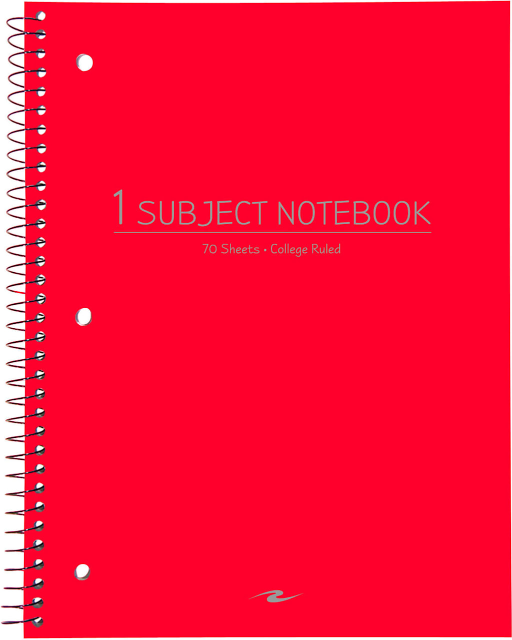 NOTEBOOK 10.5x8 70 SHEETS 1 SUBJECT