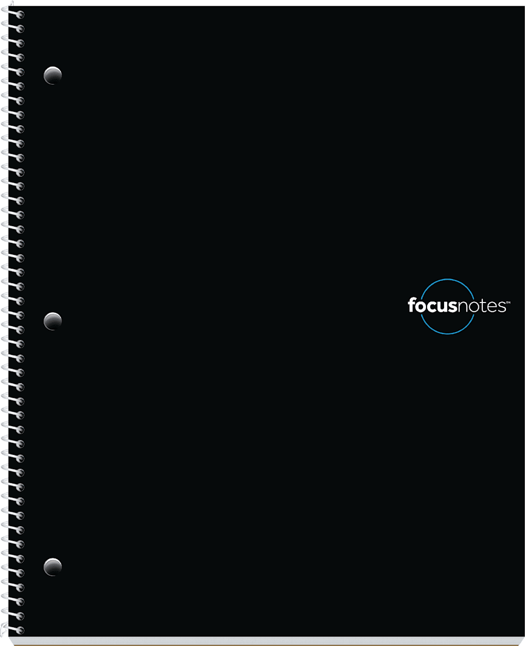 FocusNotes 1-Subject Notebook  9  x 11   100 Sheets