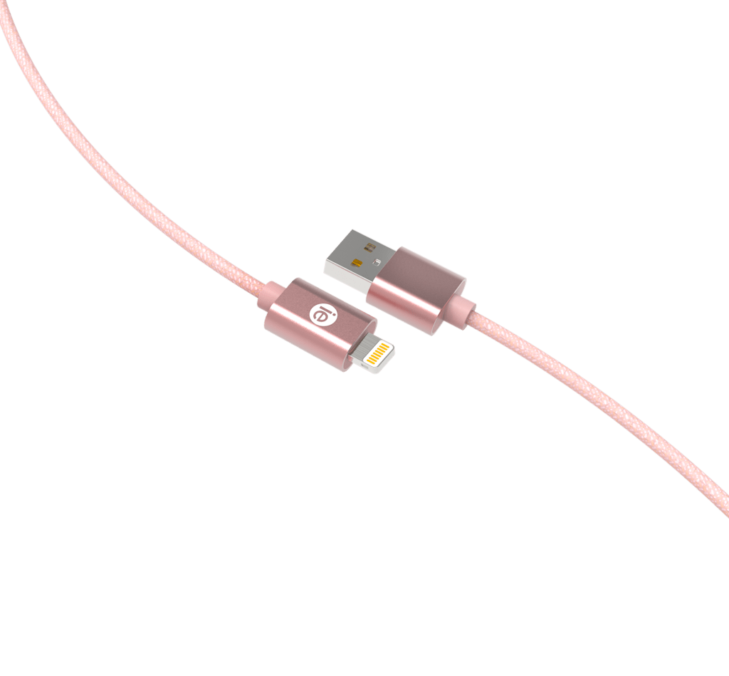 10ft Braided USB Lightning Cables - Rose Gold - ONLINE ONLY