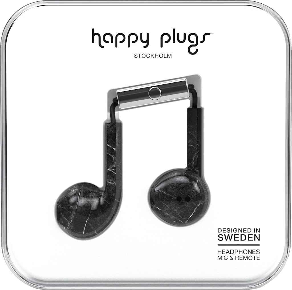 EARBUDS PLUS BLACK MARBLE