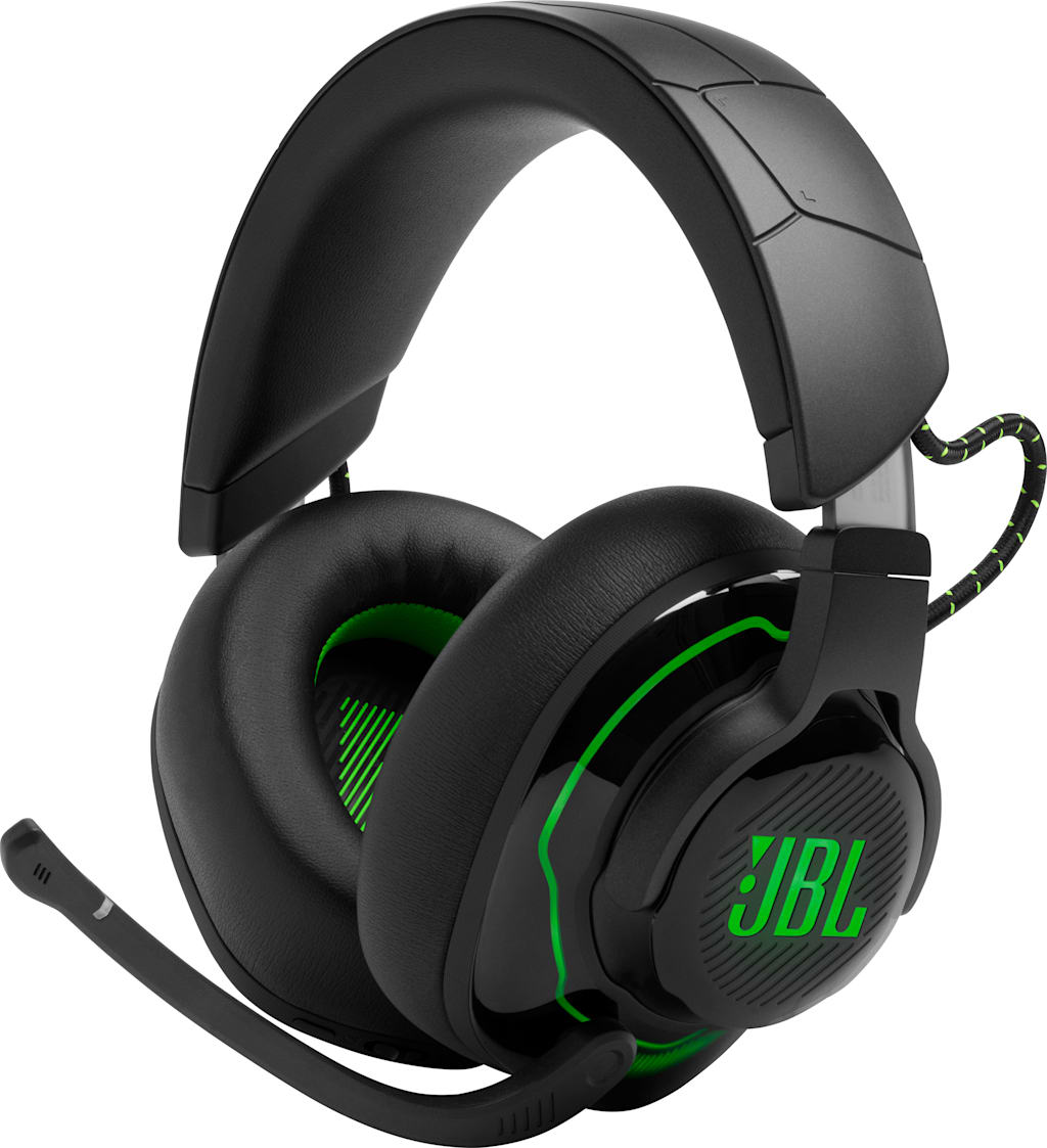 JBL QNTM 910X Gaming Headset, Black/Green