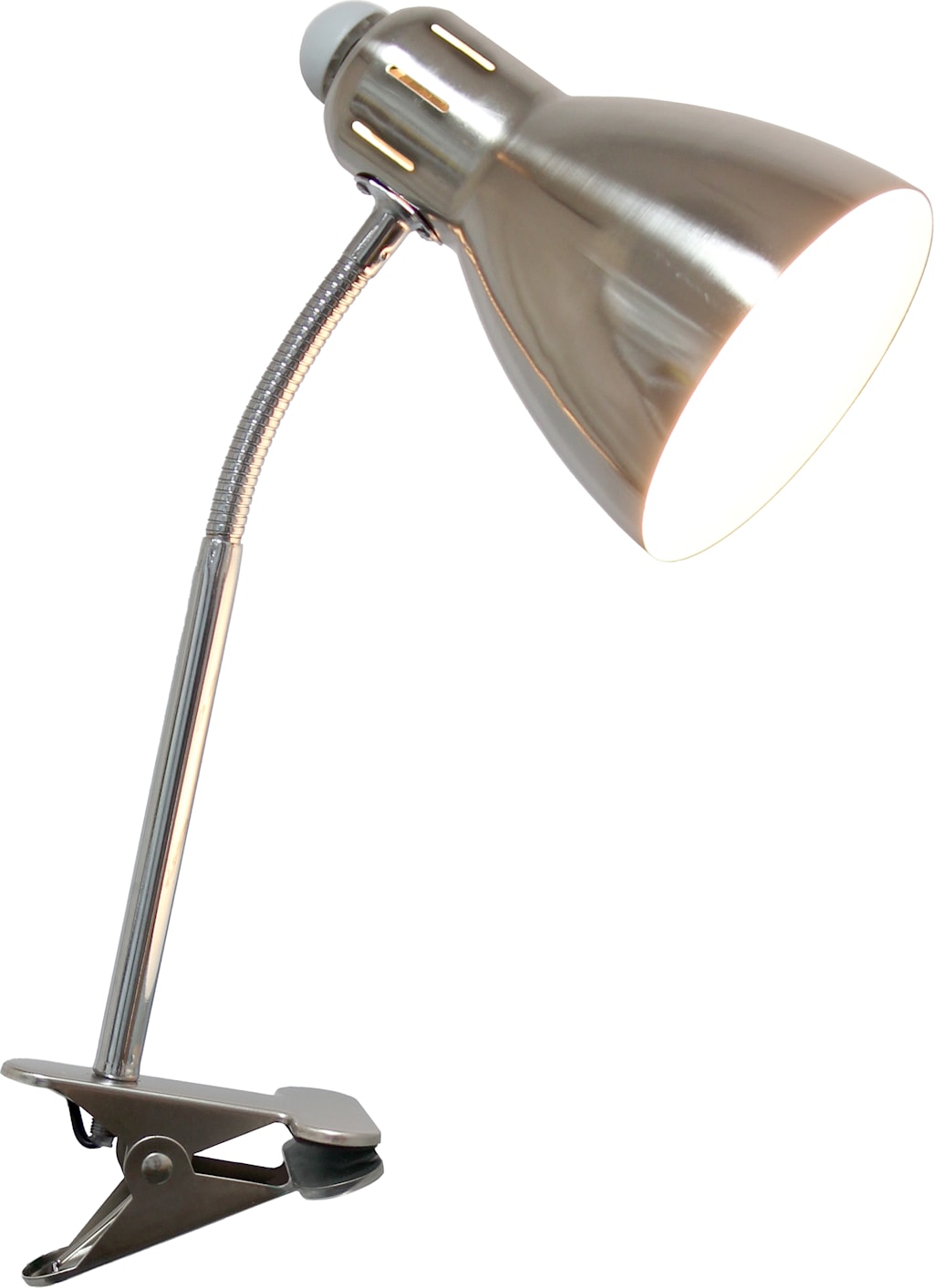 Simple Designs 15.5 Adjustable Clip Light Desk Lamp with LED Bulb