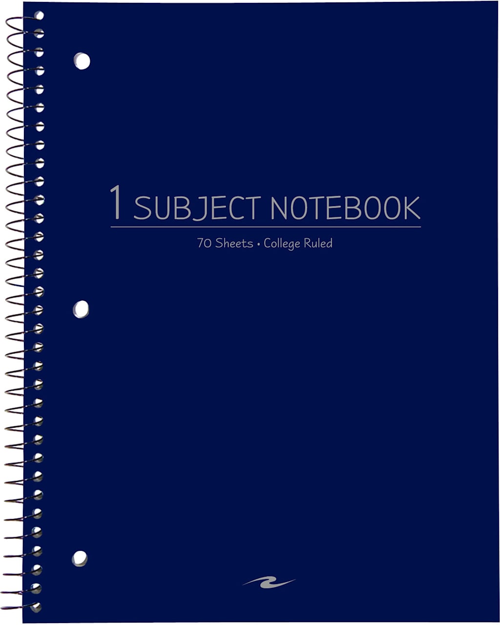 Notebook 10.5 x 8 70 Sheets 1 Subject