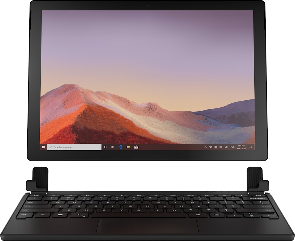 Brydge 12.3 Pro+ Aluminum Bluetooth Keyboard, Surface Pro 4/5/6/7, Black - ONLINE ONLY