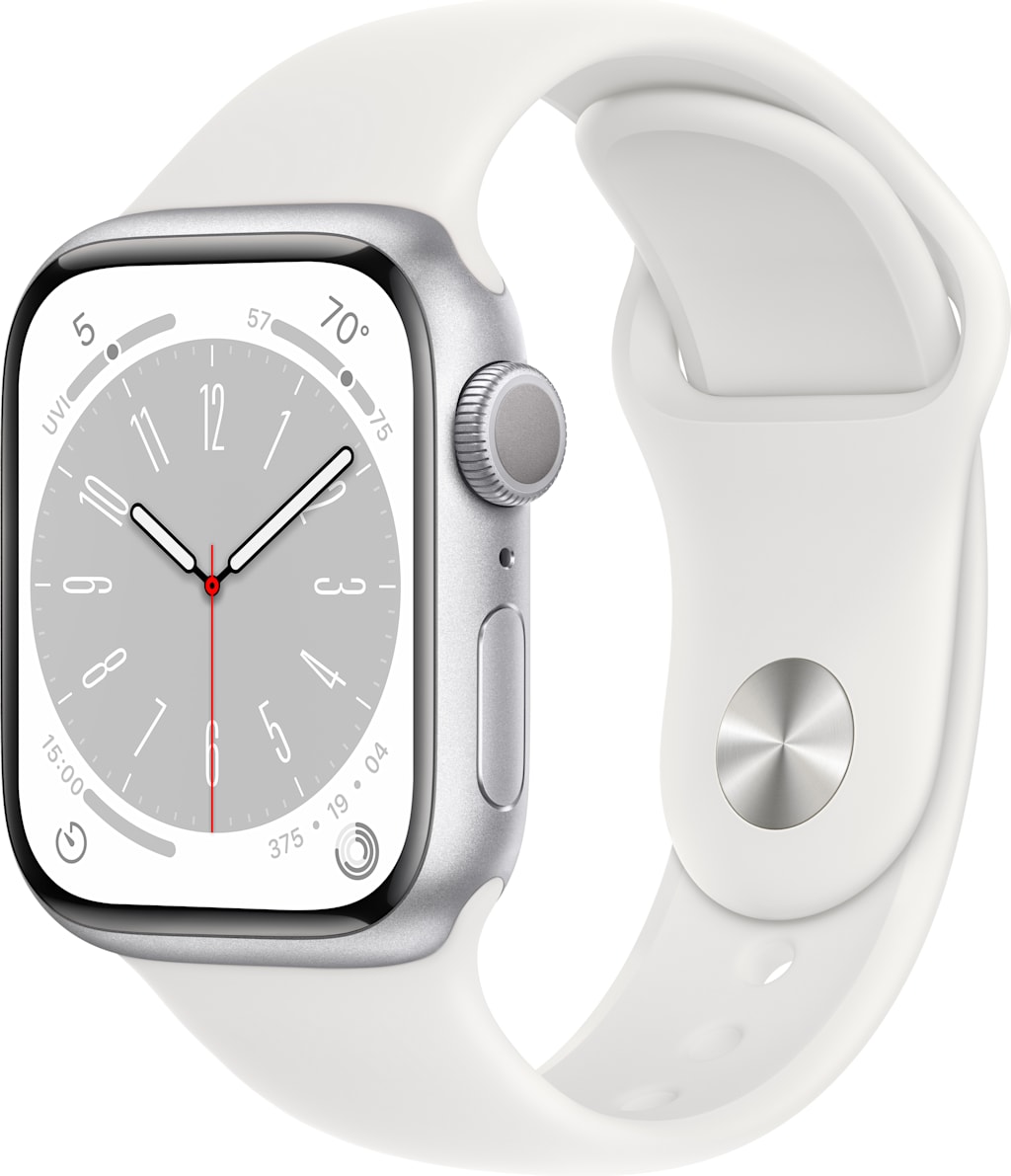 WATCH S8 GPS 41 SLV AL WHT S/M