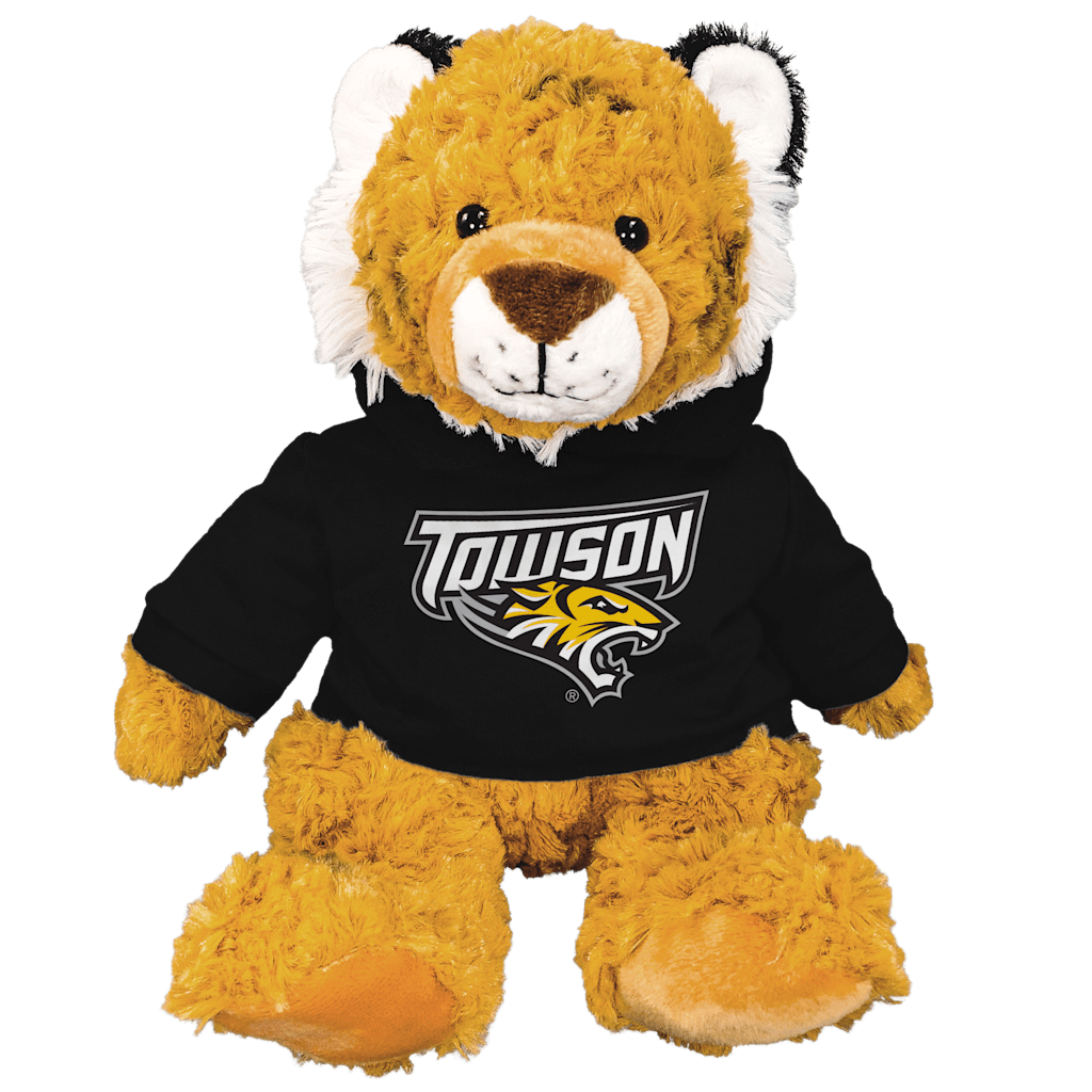 Towson University Tigers Plush Animal With Hoodie