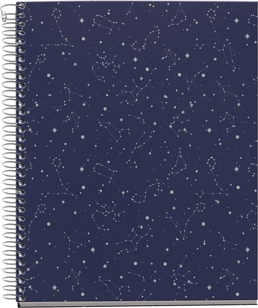 4 Subject Notebook, Lined A5 -8.27 x 5.83" 120 Sheets