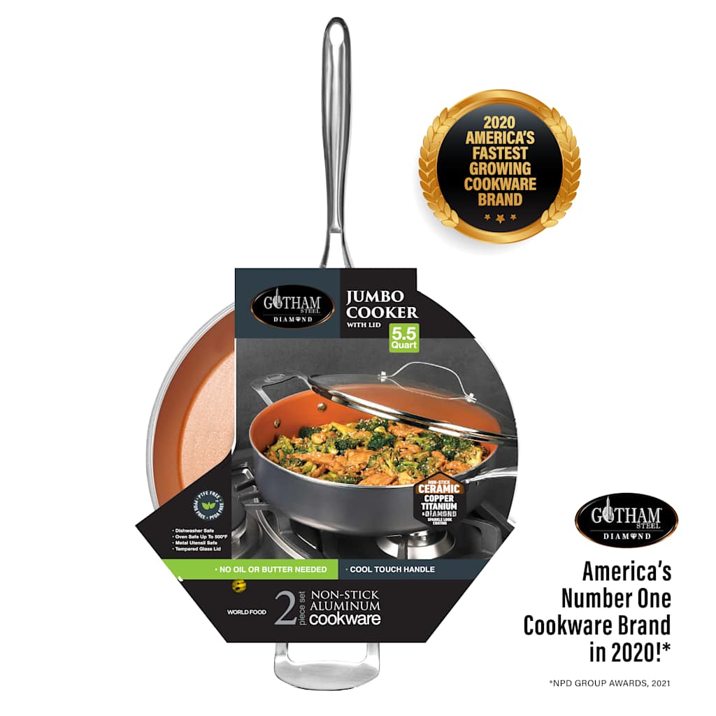 5.5QT Coppr Jumbo Cooker w/Lid