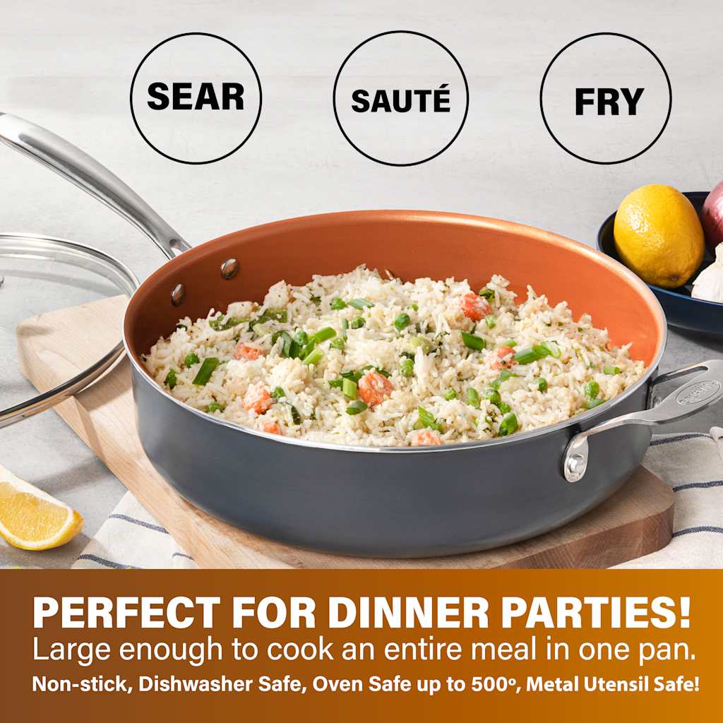 5.5QT Coppr Jumbo Cooker w/Lid